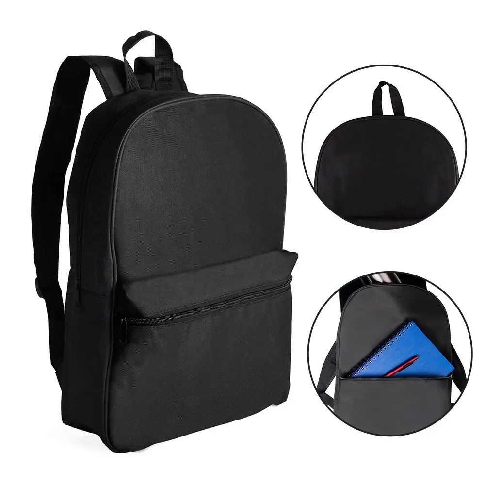 Mochila Em Polyester 600D - 12L - Preta