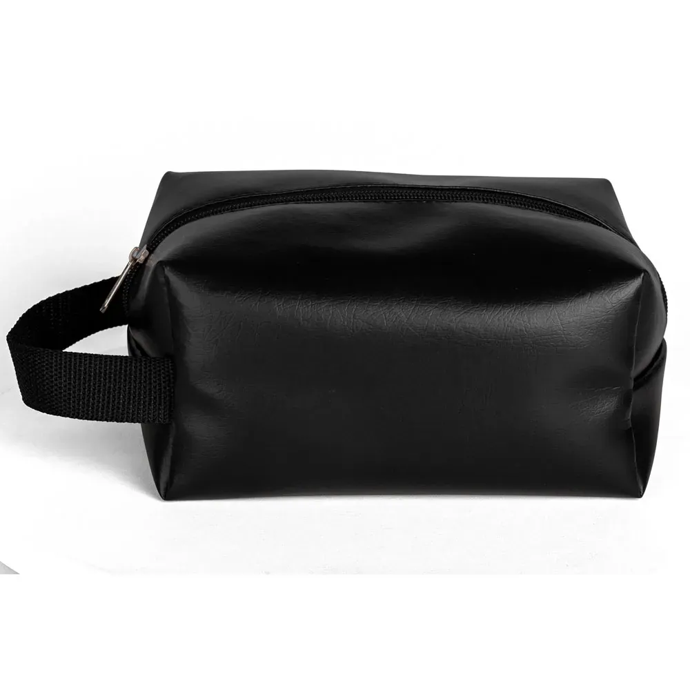 Necessaire C/ Alça Em Material Sintético - Preta - Thumbnail 11