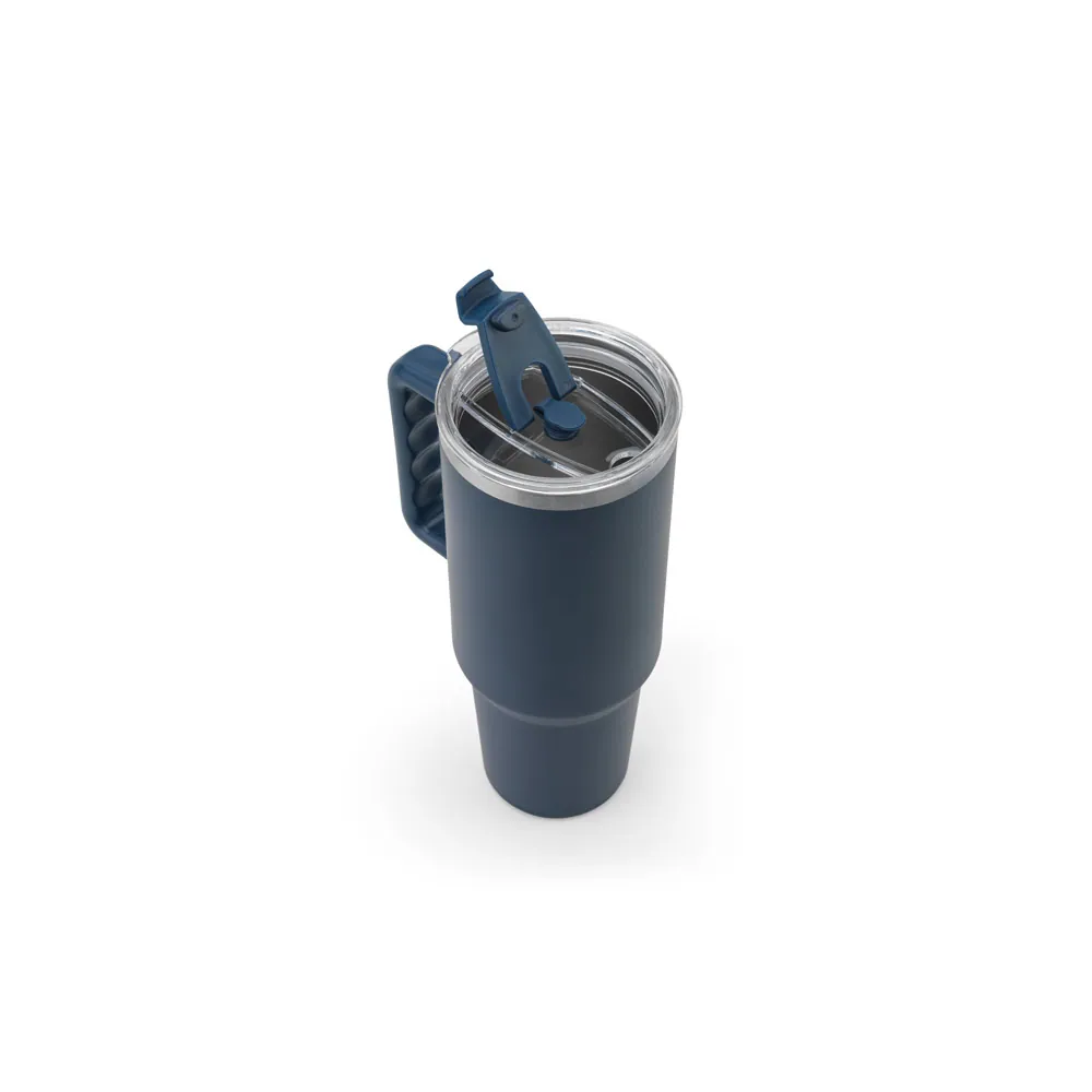 JOYNER XL. Copo de viagem térmico, de grande dimensão, em aço inoxidável 91% reciclado de parede dupla isolada a vácuo (1300 mL) - Thumbnail 11