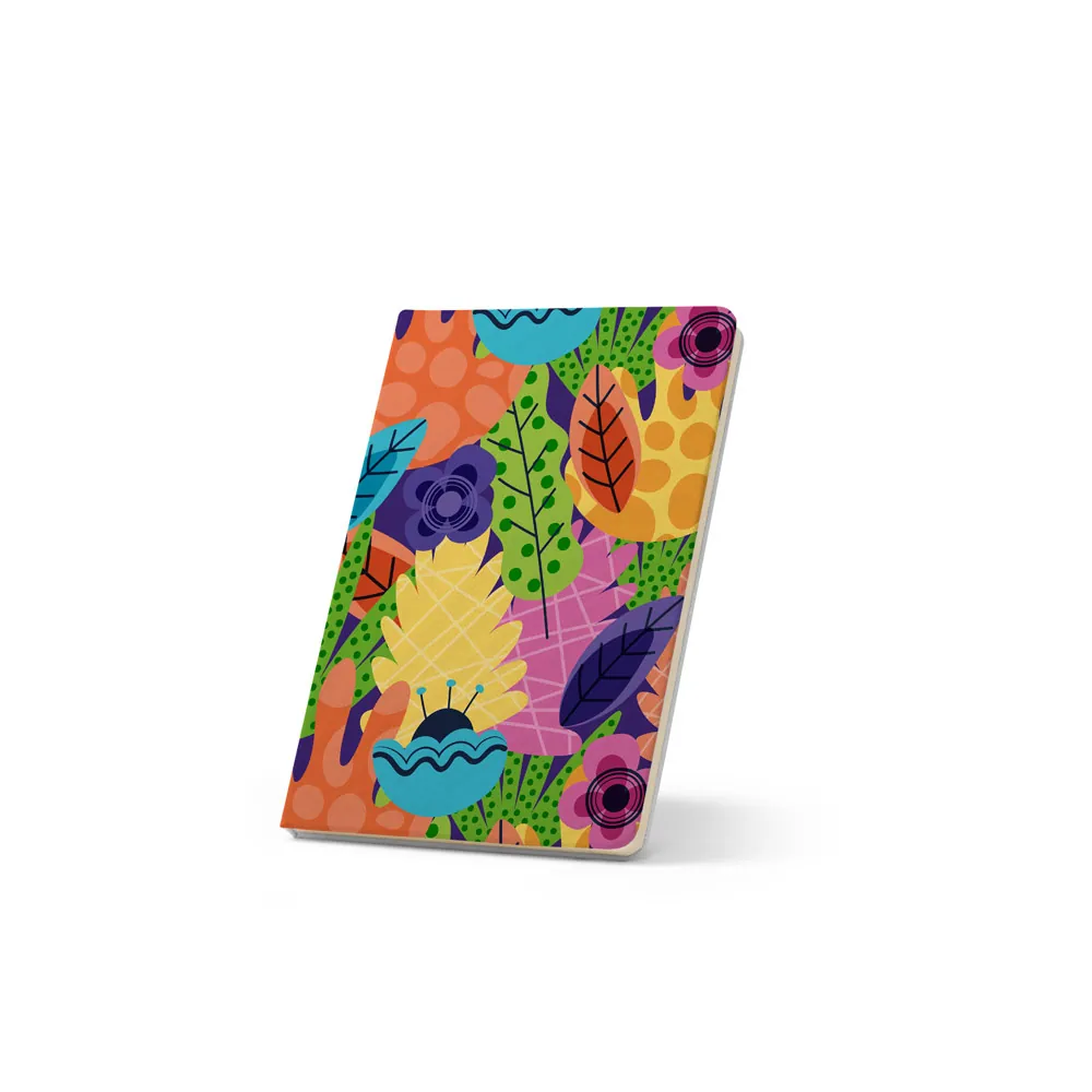 ANNE SUB. Caderno A5 de capa dura em poliéster 100% reciclado 300D ideal para personalização em sublimação - Thumbnail 5