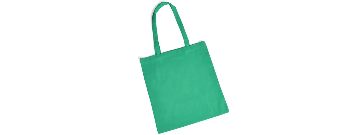 Ecobag Em Algodão Reciclado / Rpet - 38X42 - Verde - Thumbnail 2