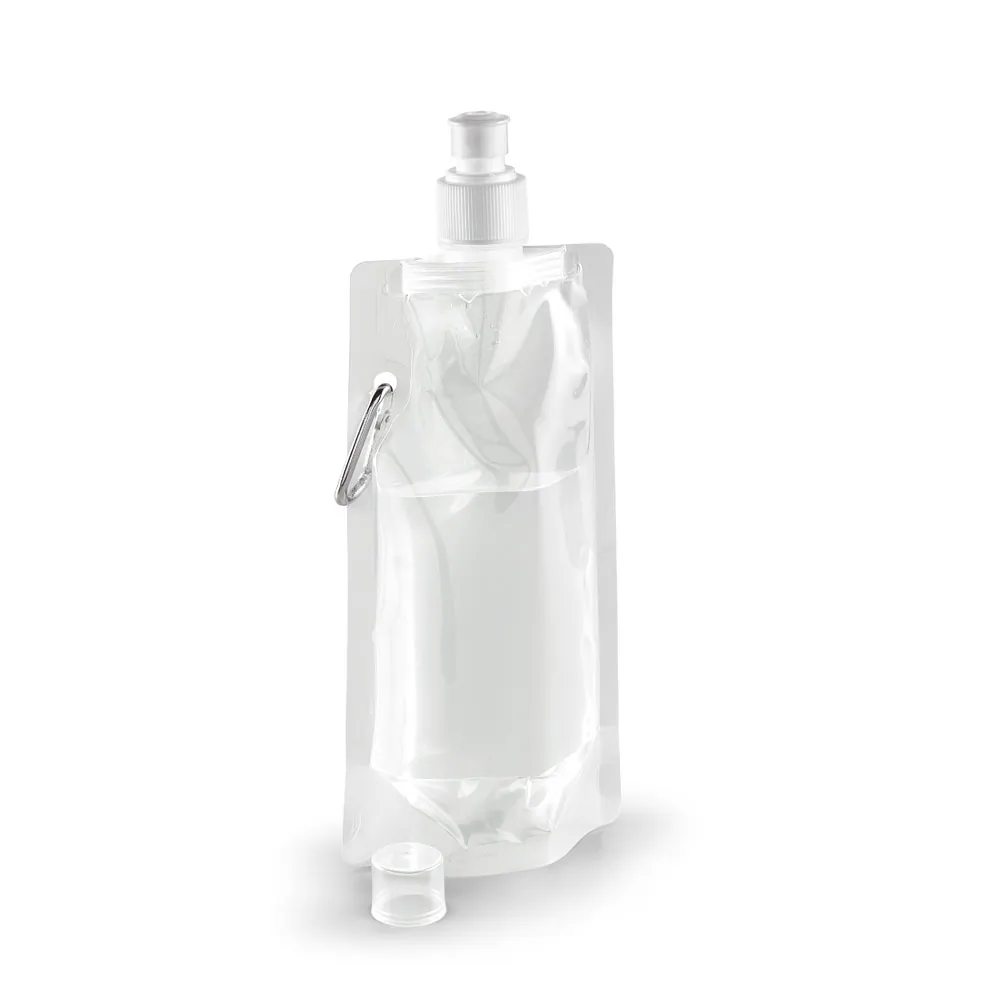 KWILL. Squeeze dobrável em PE com sistema "push-pull" e acabamento translúcido (460 mL) - Thumbnail 8