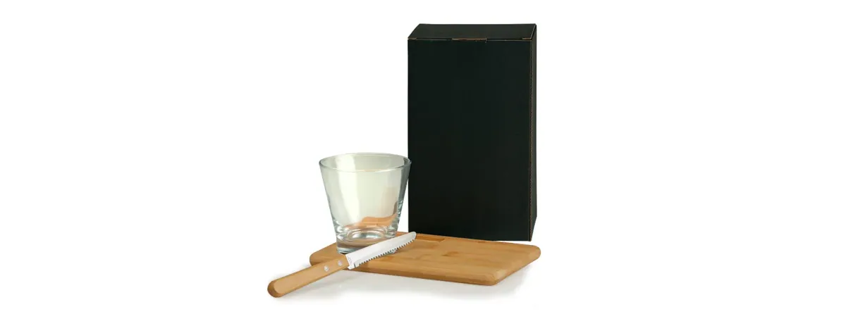 Kit Para Caipirinha Em Bambu / Madeira - 0,35 L - 3 Pçs
