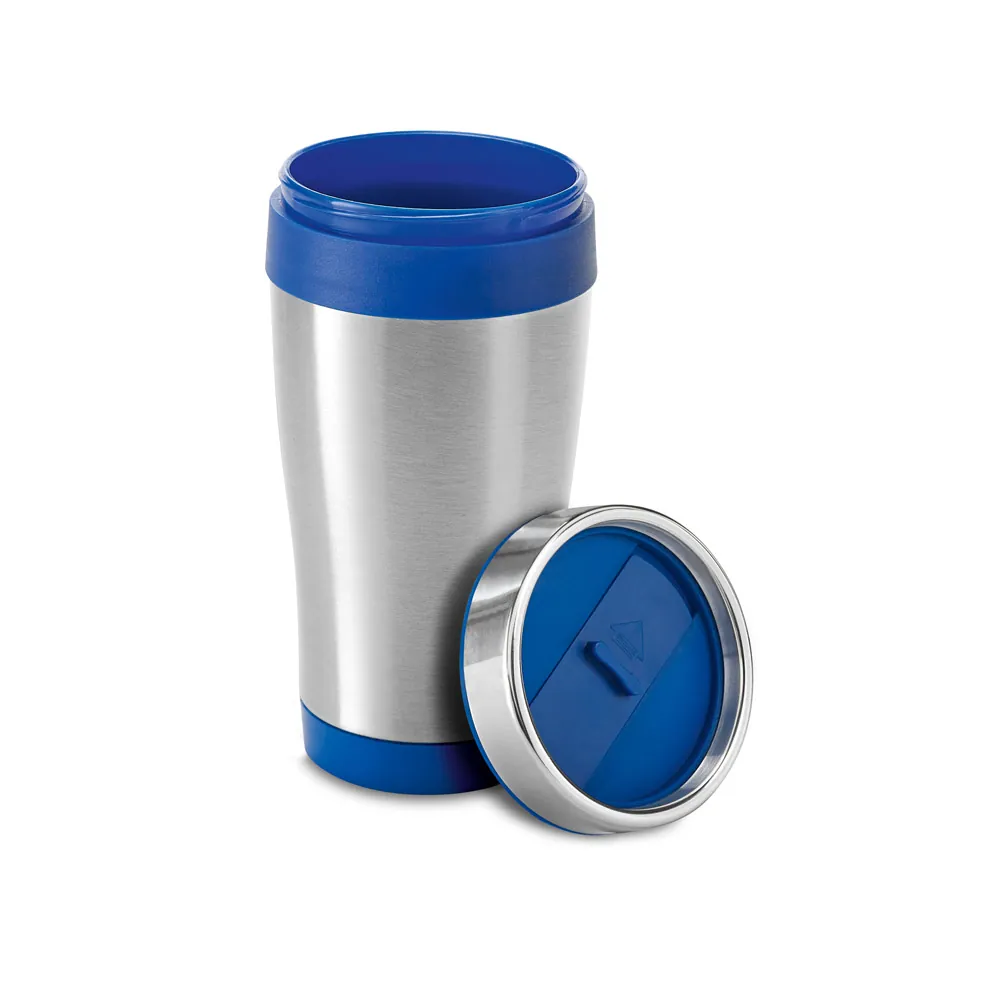 BATUM. Copo de viagem em aço inox e PP, térmico com parede dupla isolada a ar (420 mL) - Thumbnail 3