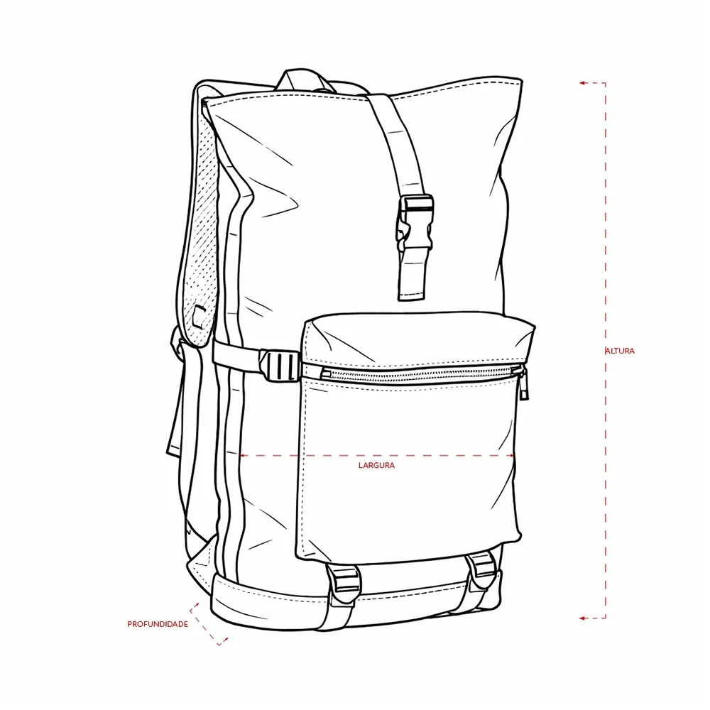Mochila de Couro Sintético 41L - Thumbnail 6