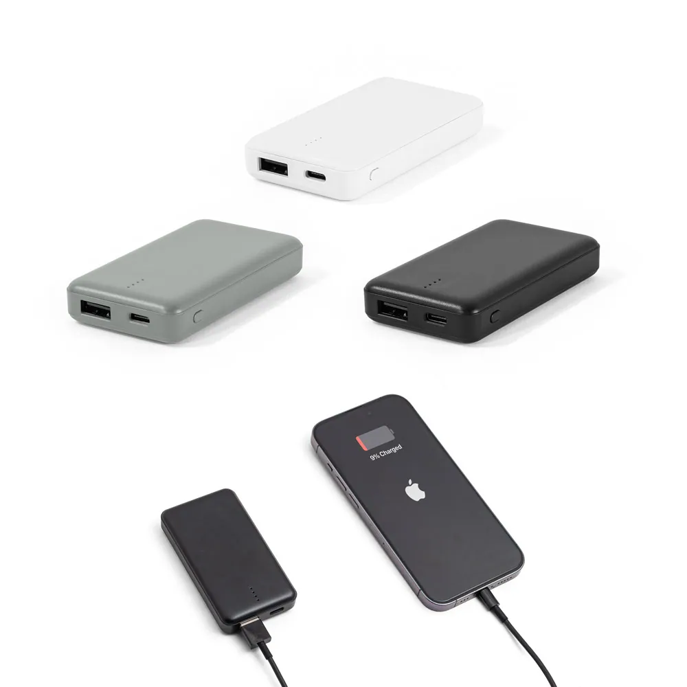 SHERYL. Bateria portátil em ABS 100% reciclado (4.000 mAh)