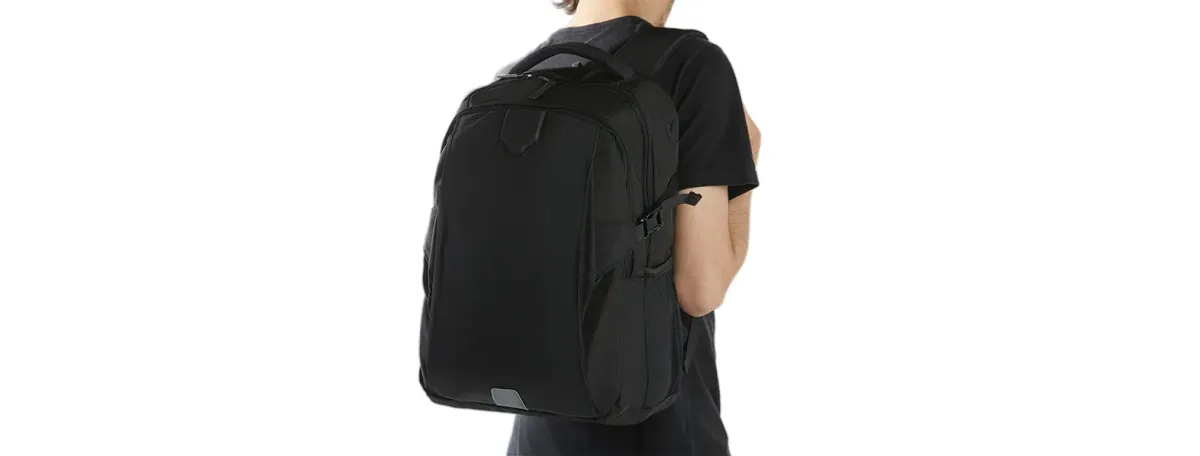 Mochila Em Polyester/Pu - Premium - 22L - Preta - Thumbnail 14