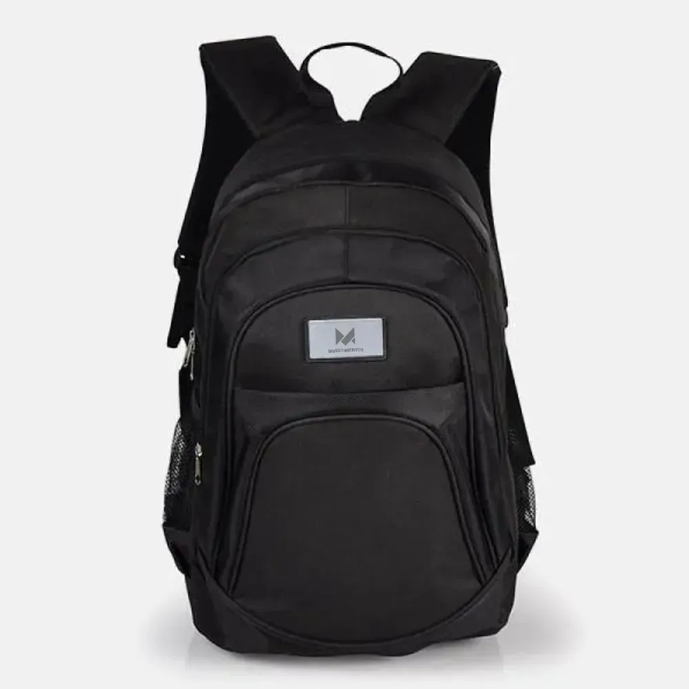 Mochila Preta Em Polyester 1680D / 600D - Thumbnail 3