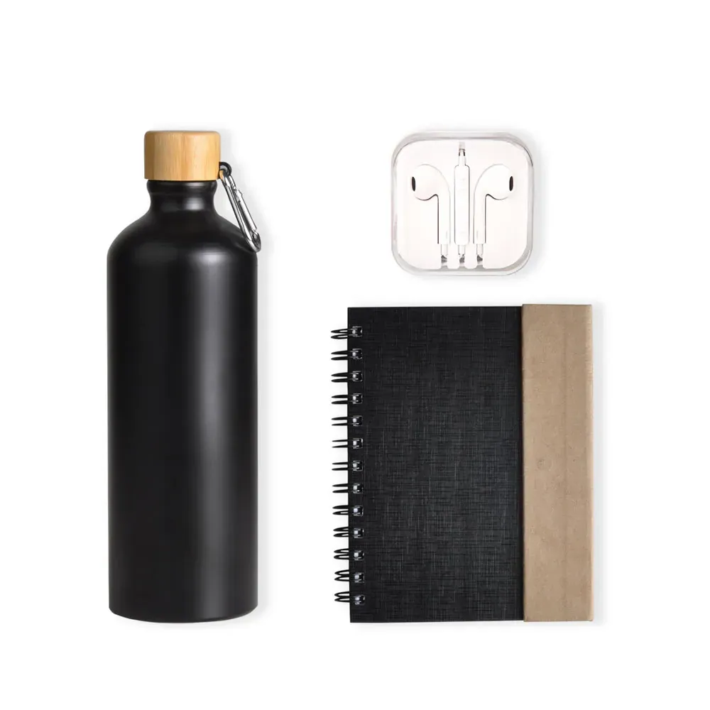 Kit Garrafa, Caderno E Fone - 4 Pçs - Thumbnail 2