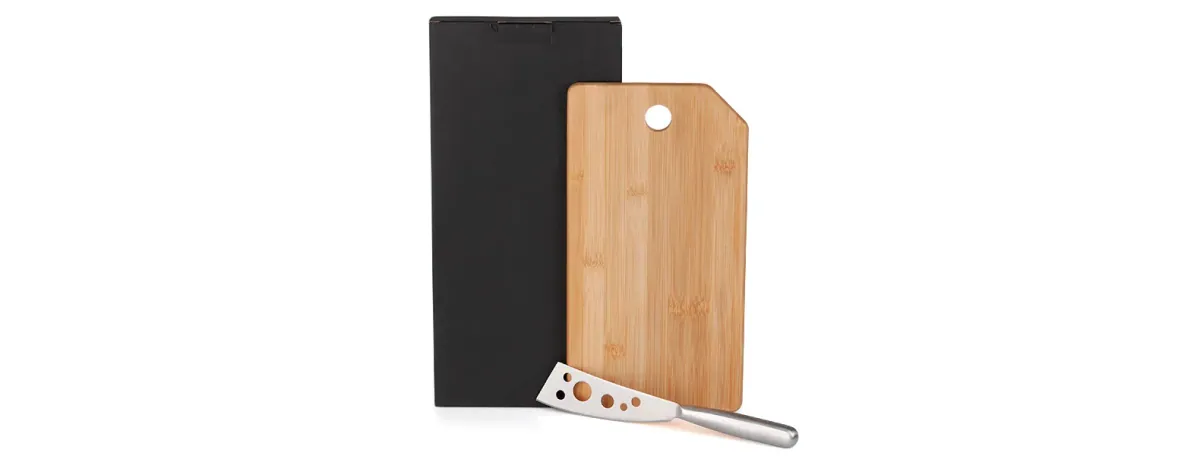 Conj. Para Frios Em Bambu/Inox - 2 Pçs