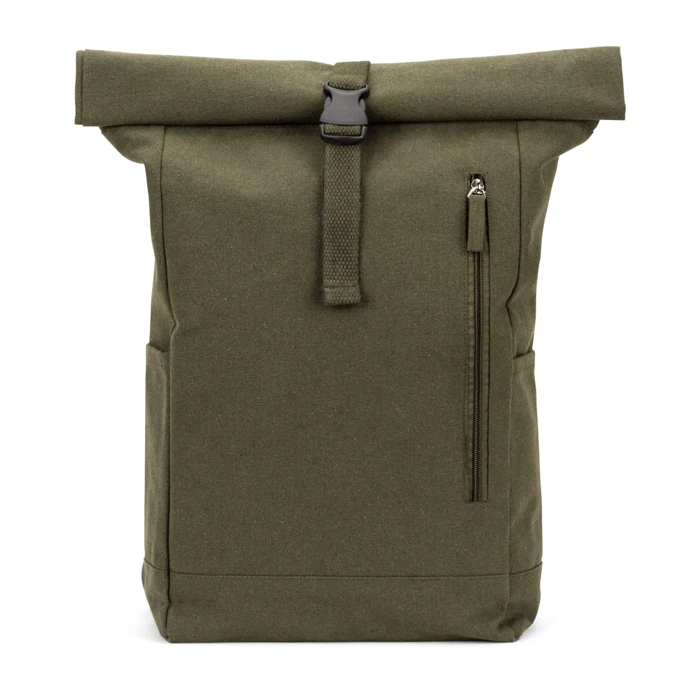 SAINT. Mochila "roll top" em algodão reciclado e poliéster reciclado (380 g/m²) - Thumbnail 6