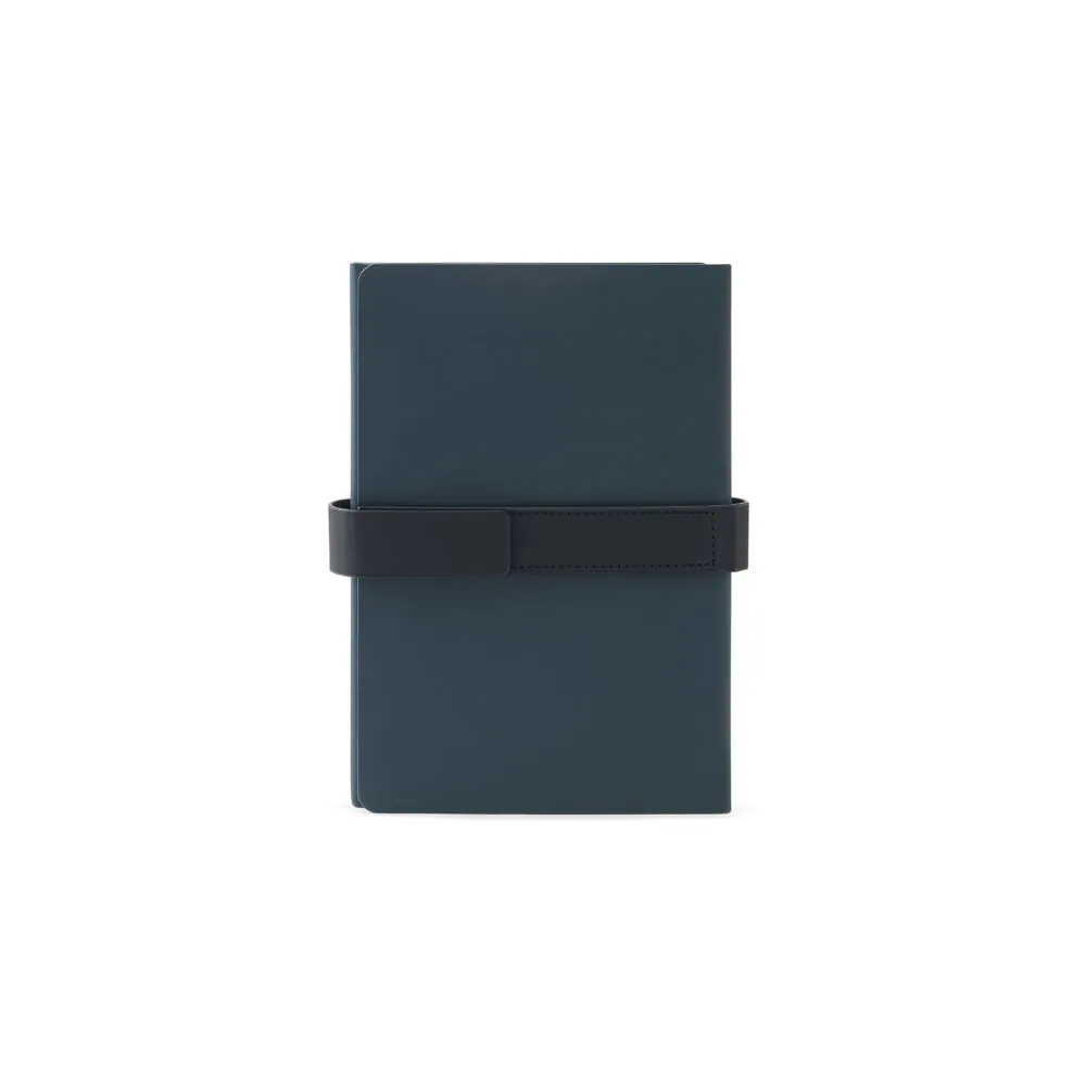 HILST. Caderno A5 com capa dura em 80% materiais reciclados estruturado em duas partes: páginas pautadas e páginas lisas - Thumbnail 3