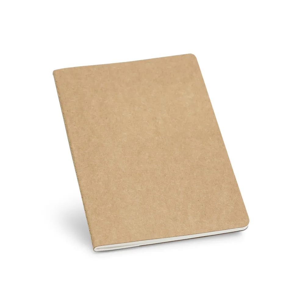 KOSTOVA. Caderno A5 de capa flexível em cartão kraft 100% reciclado, com páginas pautadas - Thumbnail 3