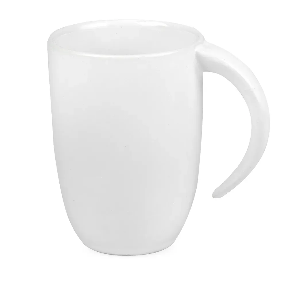 Caneca Em Cerâmica Branca - 350Ml - Thumbnail 2
