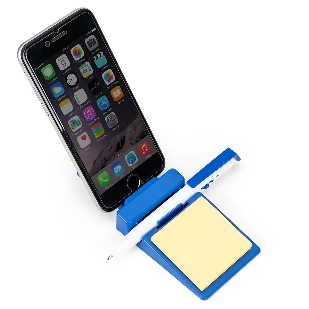 Suporte Plástico Celular com Caneta e Bloquinho - Thumbnail 2