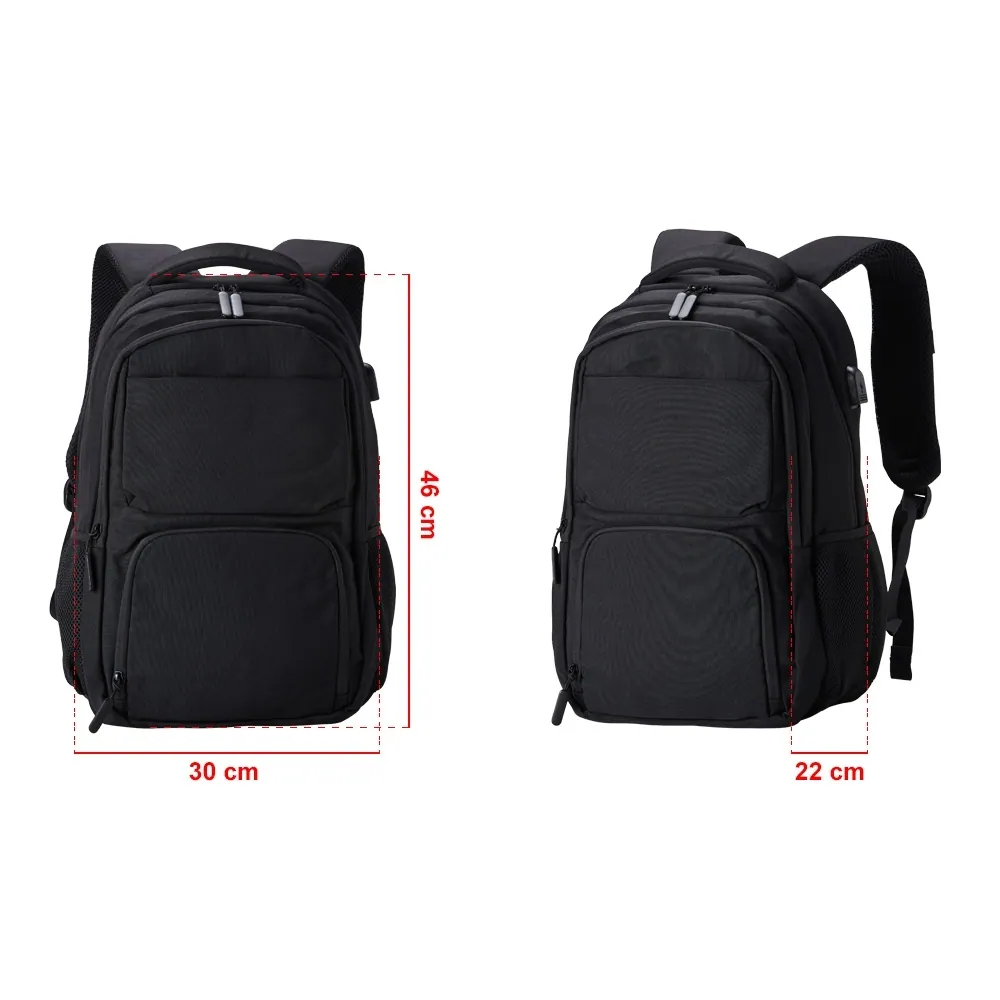 Mochila de Poliéster USB 28L - Thumbnail 8