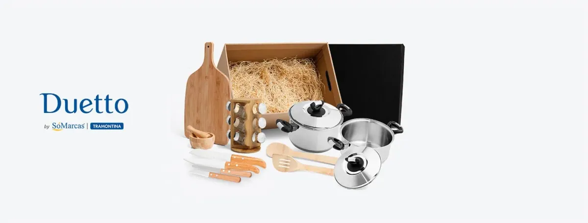 Kit Para Cozinha Em Bambu / Madeira / Inox - 18Pçs