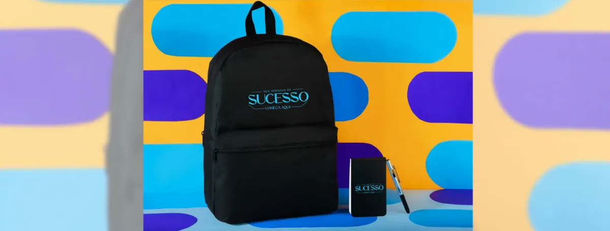 Conj. Mochila, Bloco E Caneta - 3 Pçs - Thumbnail 2