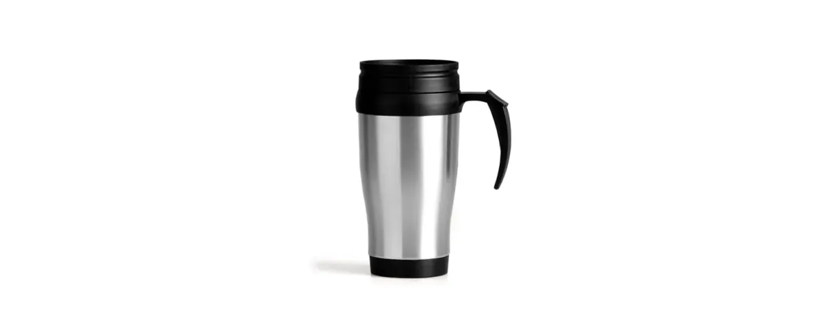 Caneca Revestida Em Aço Inox - 410 Ml - Preta. - Thumbnail 4