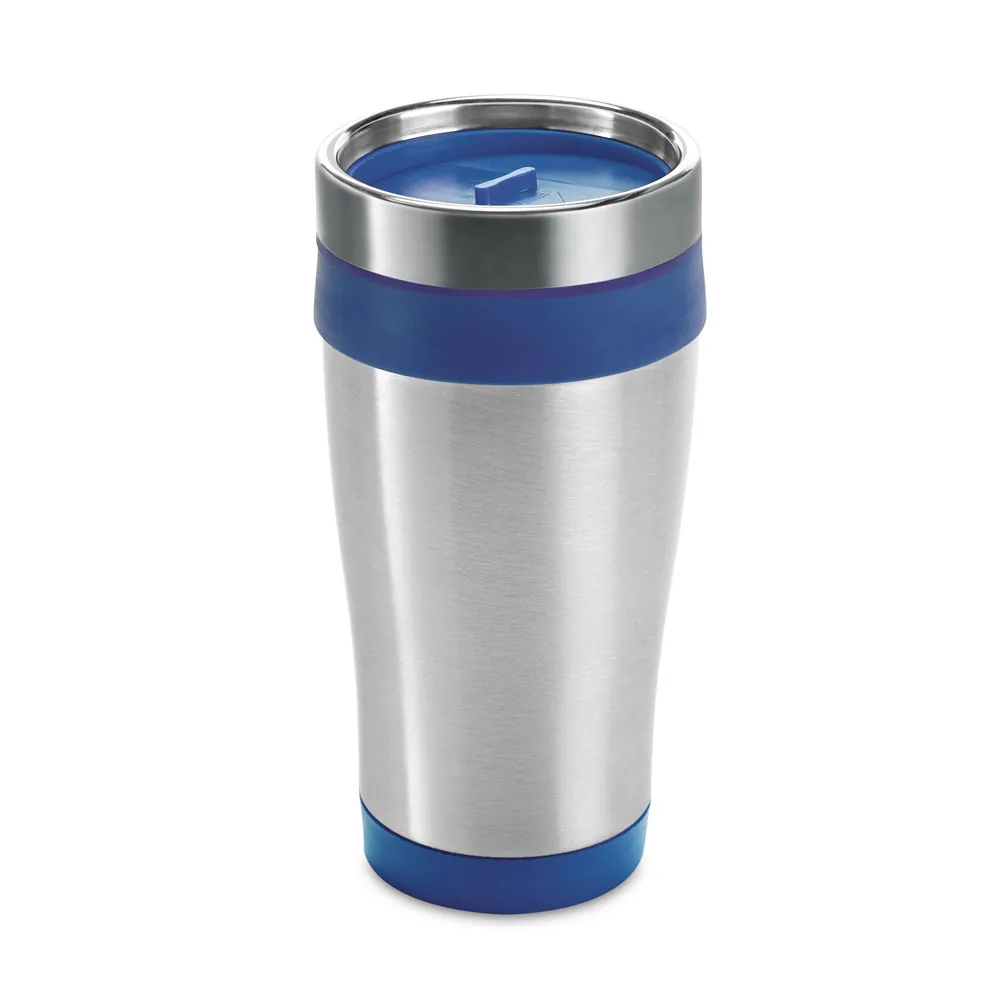 BATUM. Copo de viagem em aço inox e PP, térmico com parede dupla isolada a ar (420 mL) - Thumbnail 4