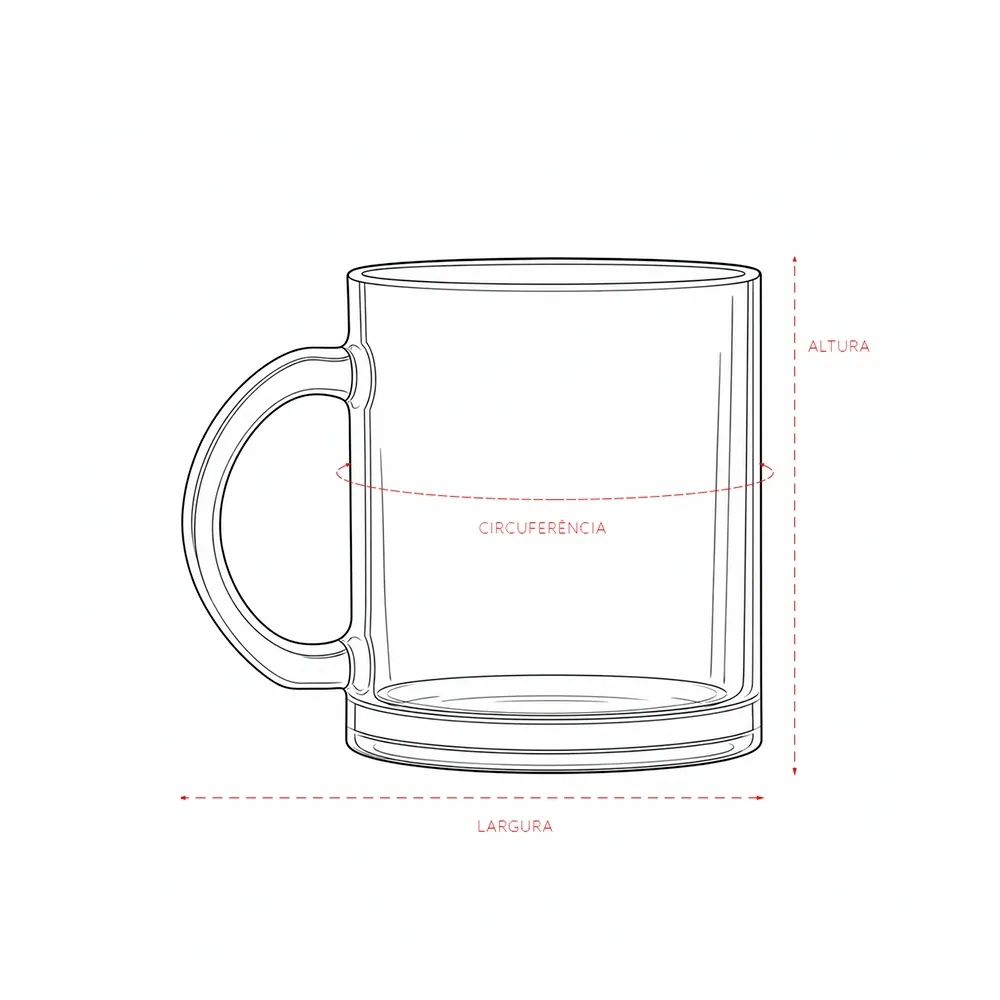 Caneca Vidro 350ml - Thumbnail 5