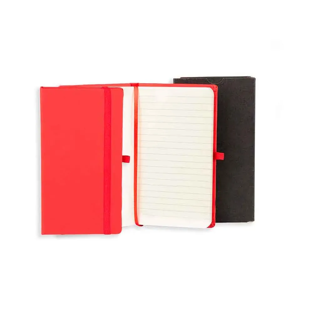 Caderneta C/ Pauta Vermelho - 9,5X15,5 Cm