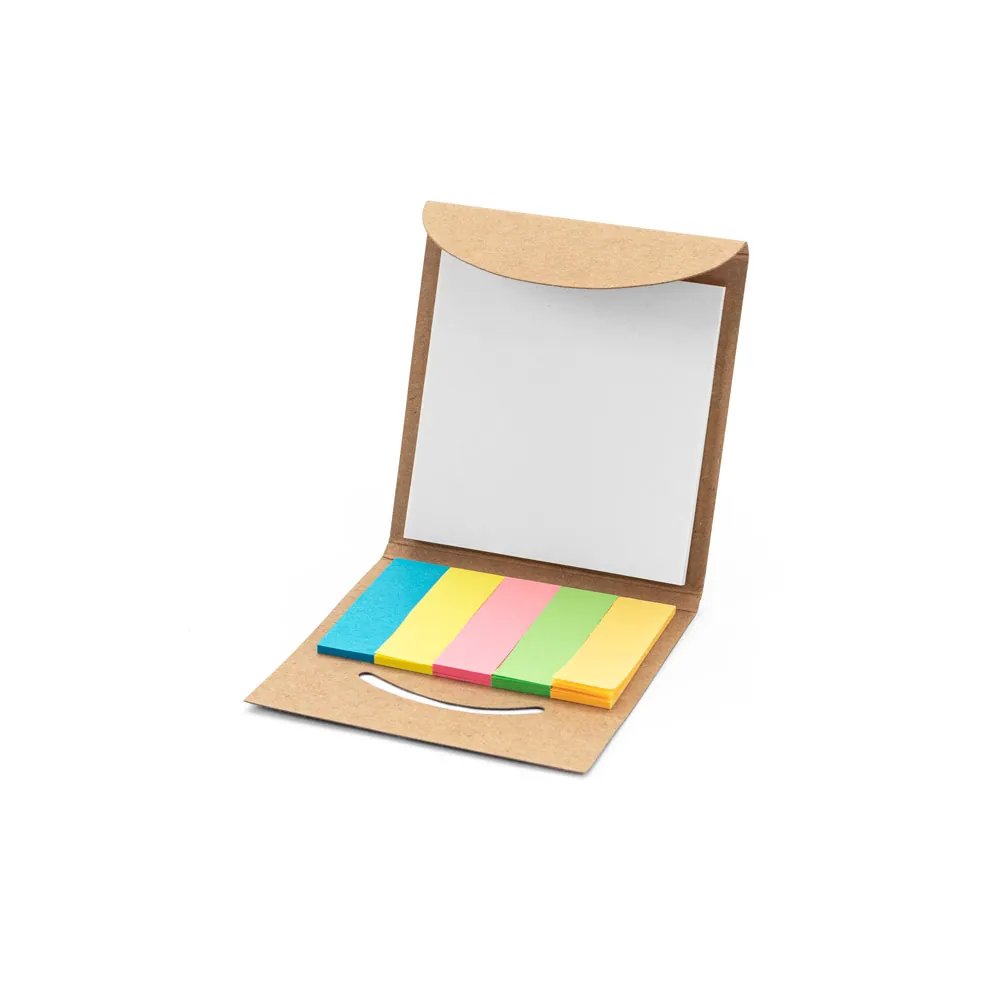 AINSLEY. Conjunto para escritório, em papel 100% reciclado, com 6 blocos adesivados - Thumbnail 4