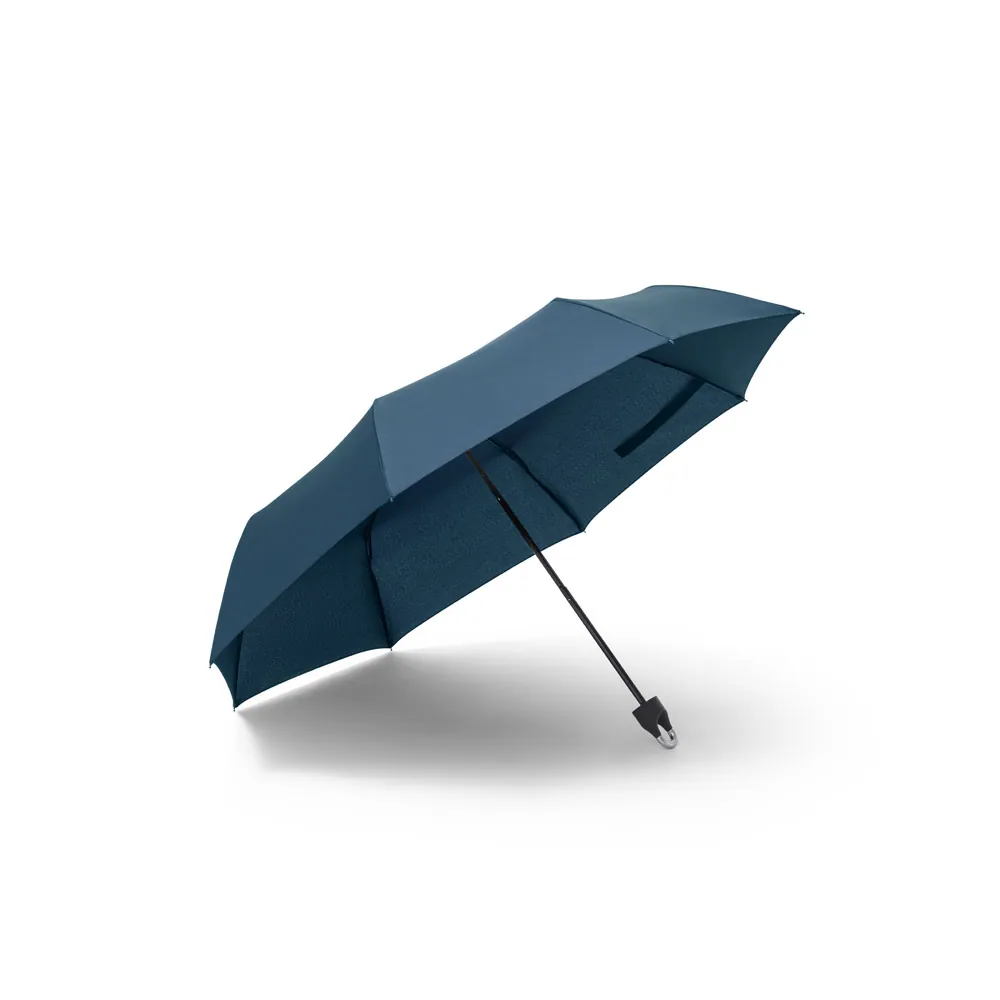 ARON. Guarda-chuva, dobrável, de 21'' em poliéster 100% reciclado pongee 190T - Thumbnail 9