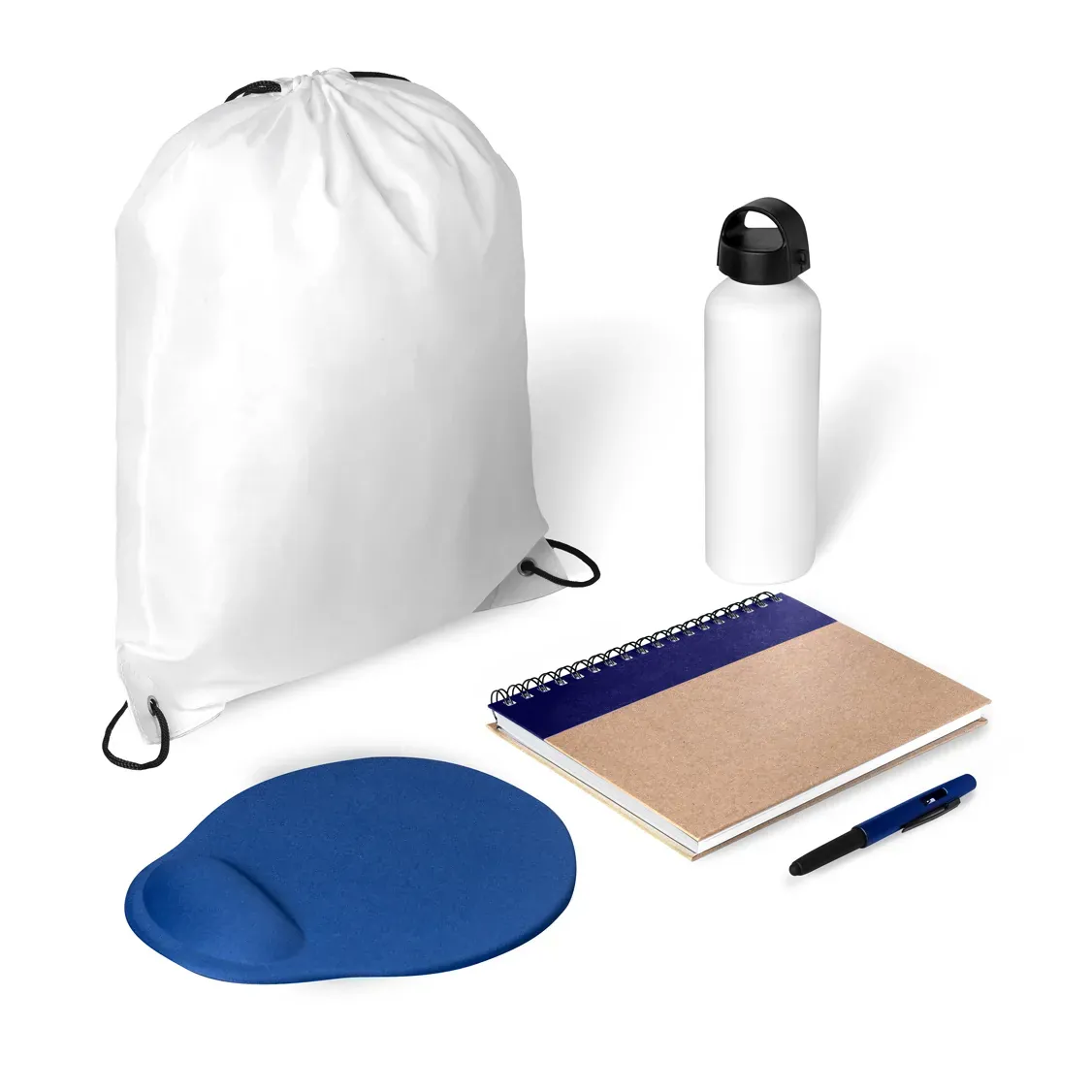 Kit Boas Vindas - 5 Pçs - Branco/Azul - Thumbnail 2