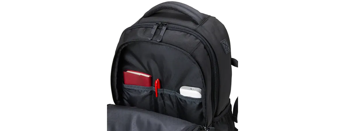 Mochila Em Polyester/Pu - Premium - 22L - Preta - Thumbnail 12
