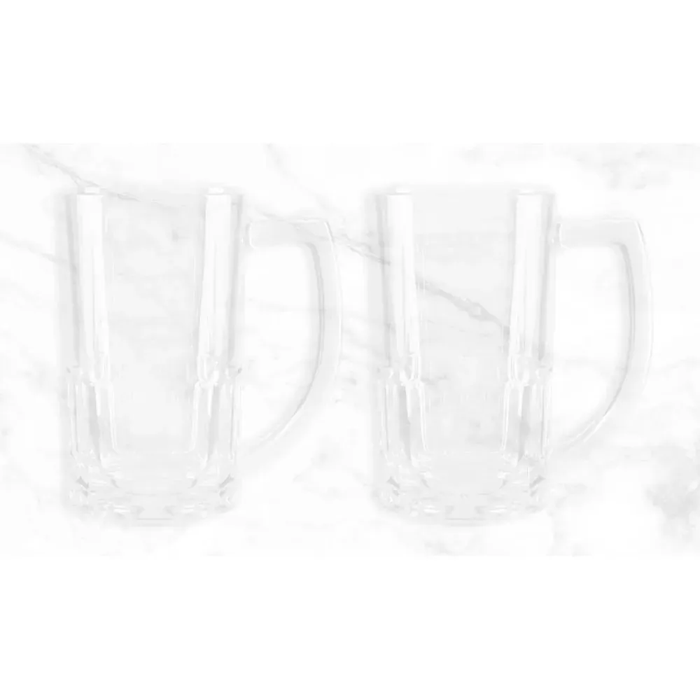 Kit Com Canecas De Vidro Para Chopp De 340 Ml - Thumbnail 2