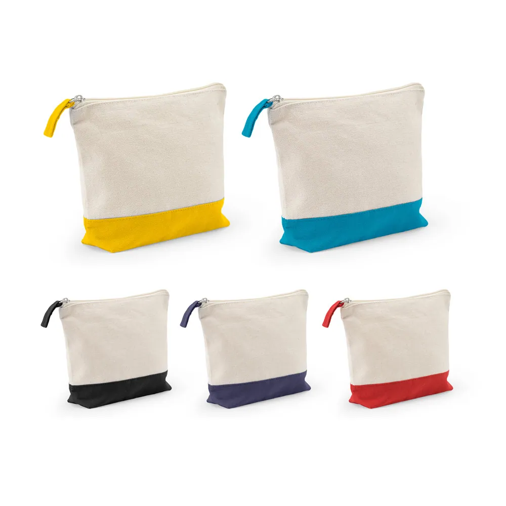 DAPHNE. Necessaire para cosméticos 100% algodão (340 g/m²) bicolor