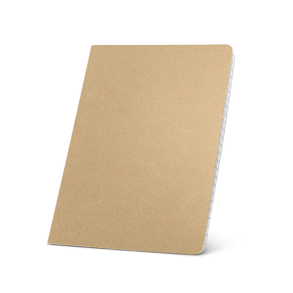 ECOWN. Caderno A5 de capa flexível em cartão kraft 100% reciclado, com páginas pautadas recicladas - Thumbnail 5