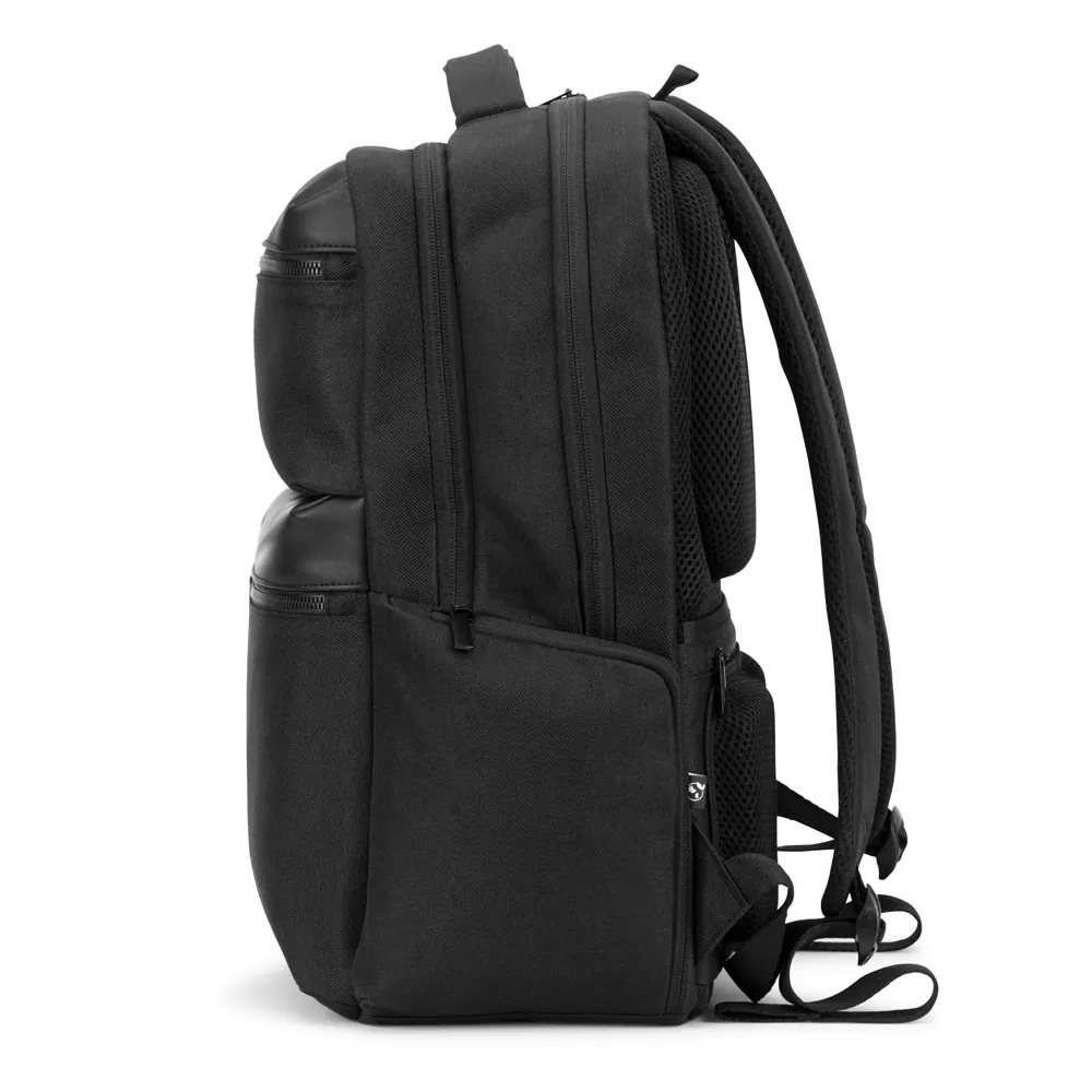 COPENHAGEN. Mochila em twill reciclado resistente à água com dois bolsos frontais de grande dimensão (17.3") - Thumbnail 4