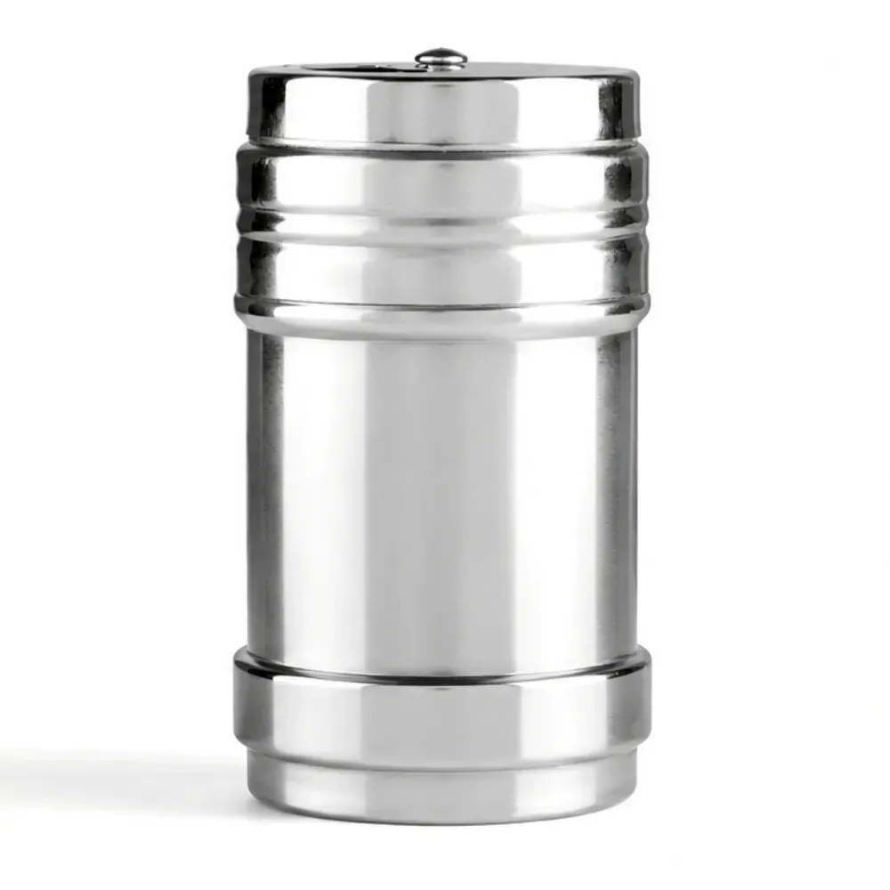 Pote Para Condimento Em Aço Inox - 8X4Cm - Thumbnail 2