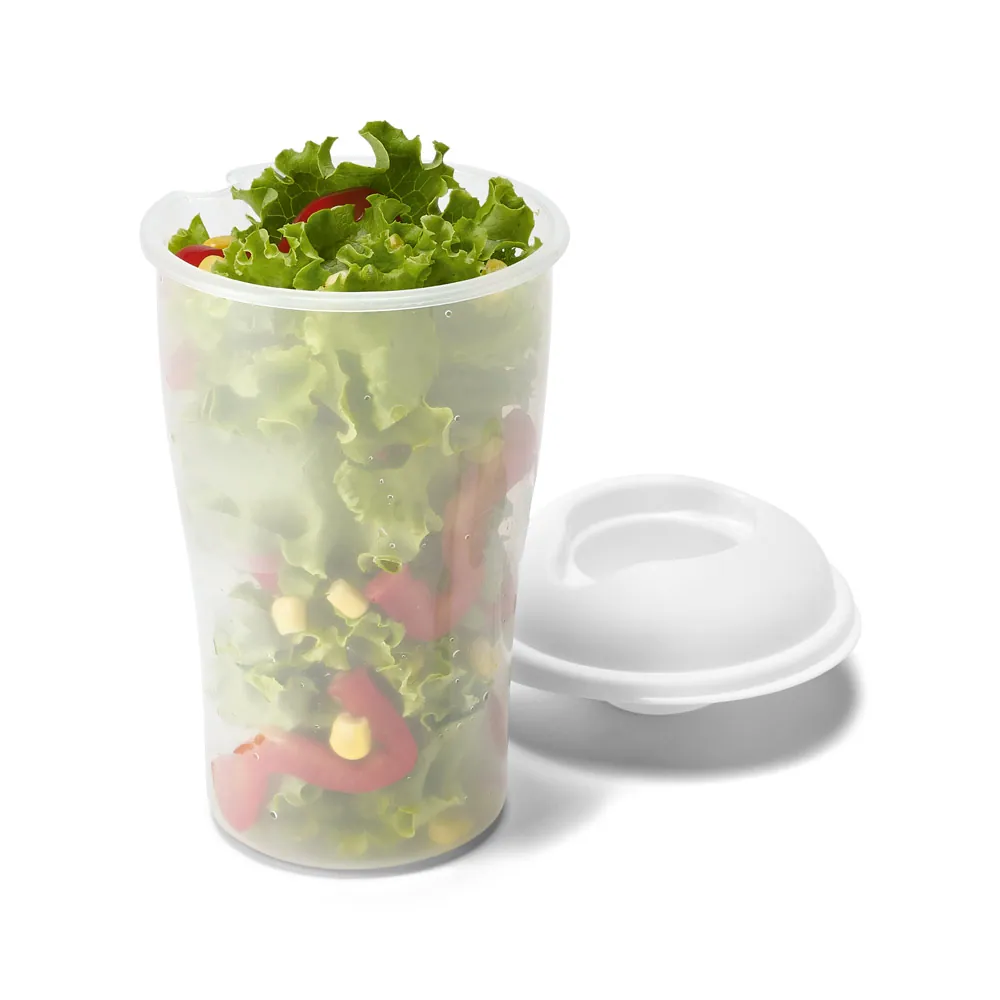 TURMERIC. Copo para salada em PP com garfo e molheira 850 mL - Thumbnail 8