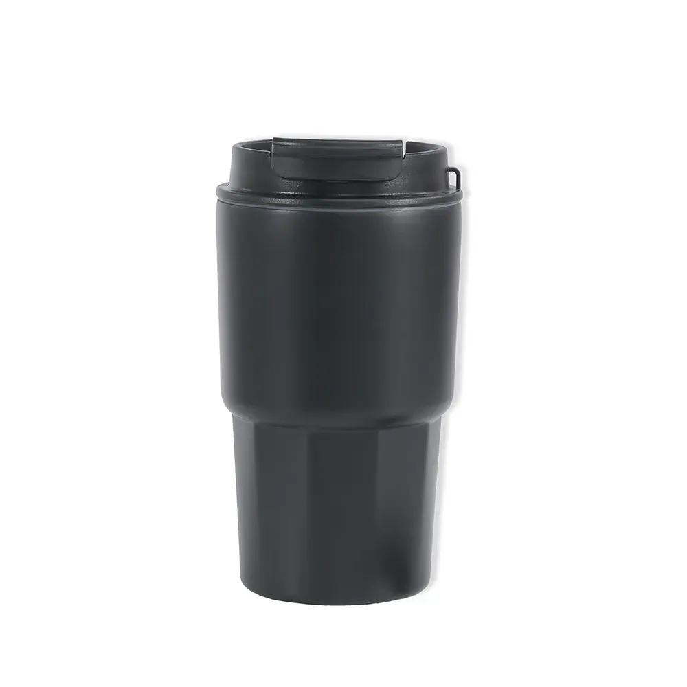Copo Térmico Em Aço Inox - Preto - 450 Ml - Thumbnail 3