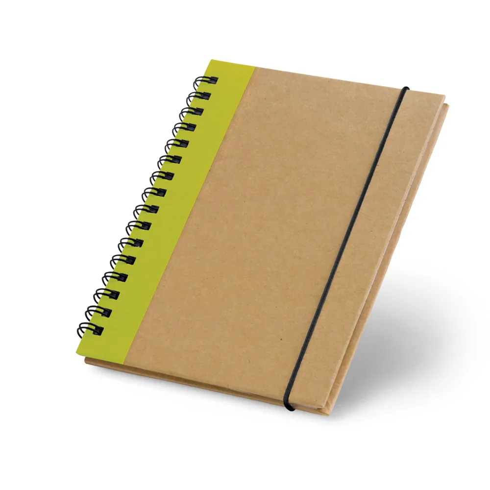CORNISH. Caderno A6 de capa dura em cartão, com páginas lisas recicladas - Thumbnail 4