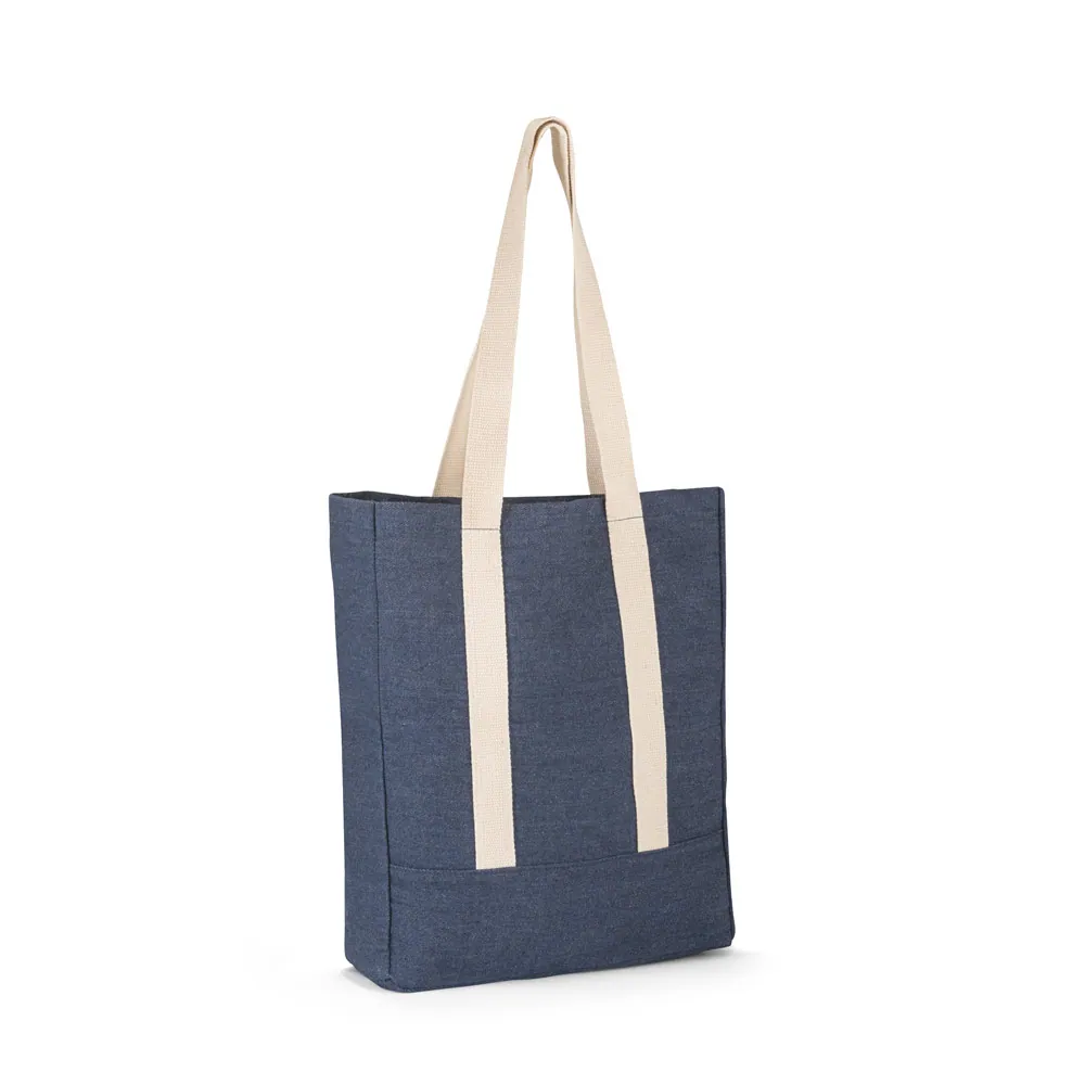 DENIM CASUAL. Sacola casual em denim reciclado (300 g/m²) - Thumbnail 4