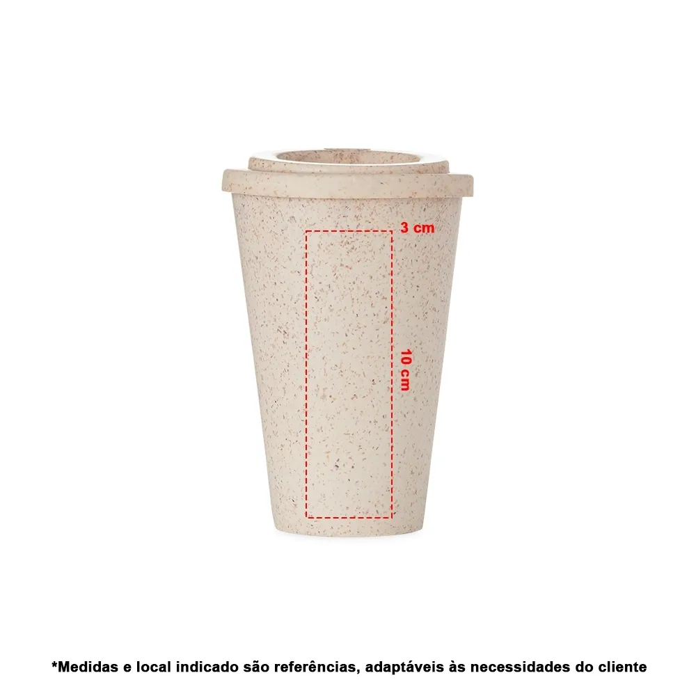Copo Fibra de Madeira 400ml - Thumbnail 3