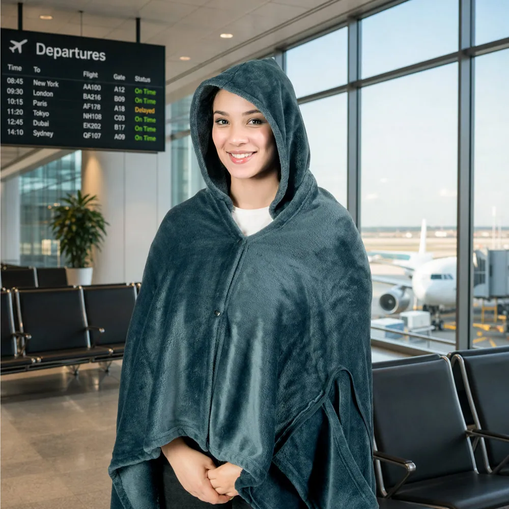 SNUGGY. Manta 3 em 1 em tecido polar (220 g/m²) ideal para viagens - Thumbnail 14