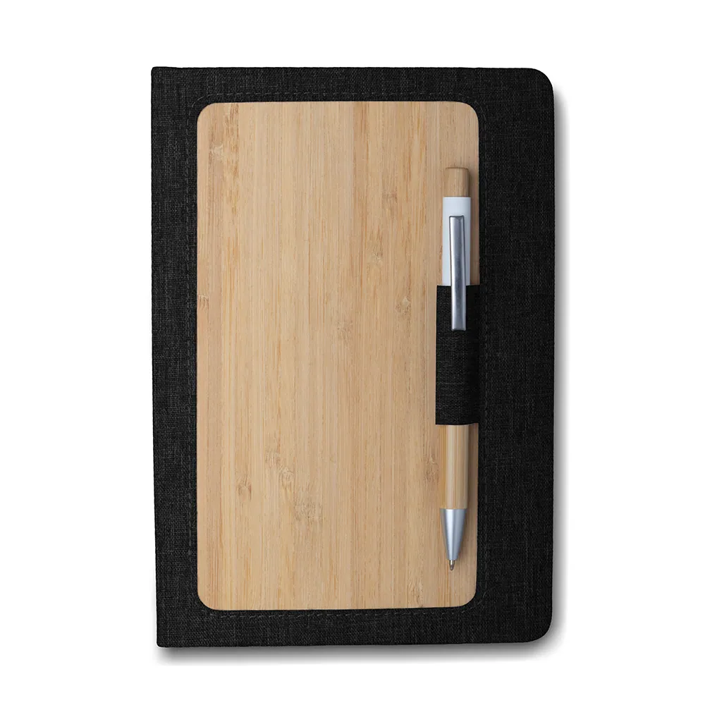 Caderno A5 Capa em RPET e Bambu - Thumbnail 6