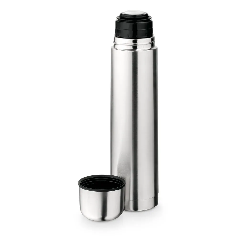 LITER. Garrafa térmica em aço inox de parede dupla isolada a vácuo (1 L) - Thumbnail 2
