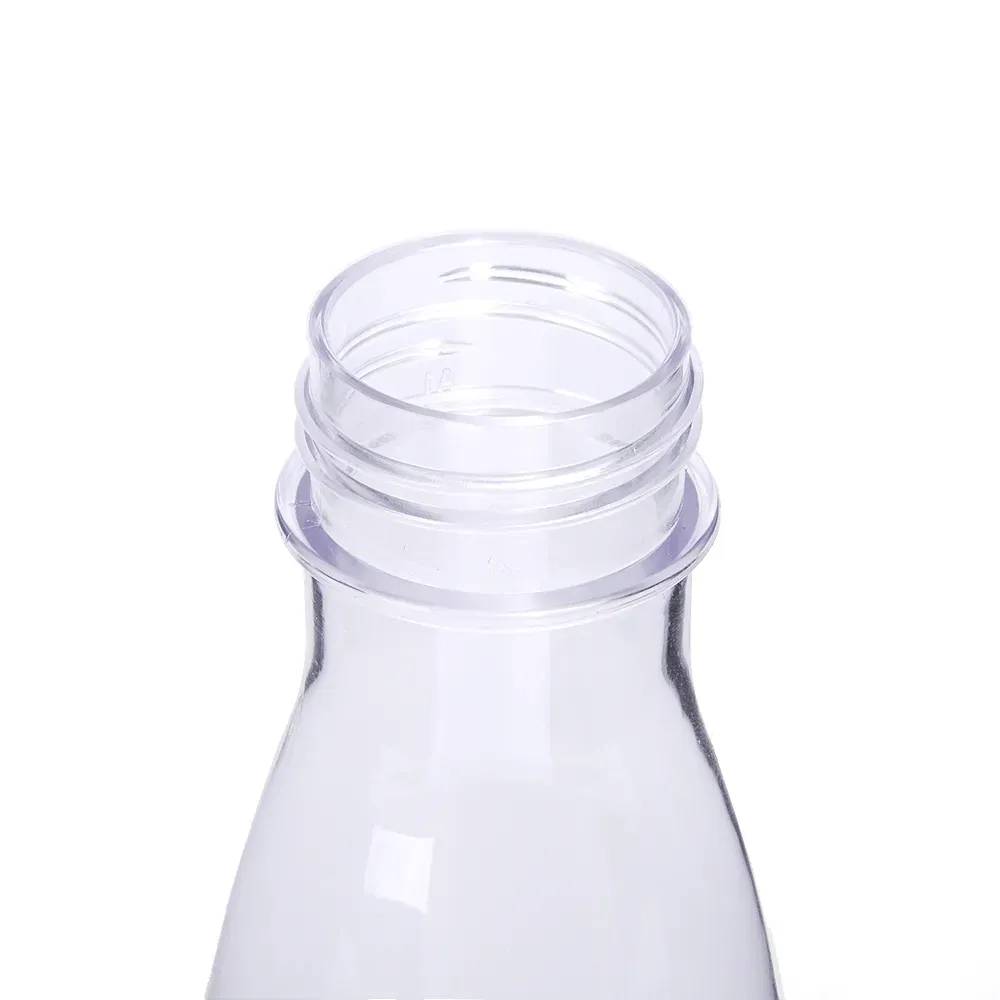 Garrafa Plástica Transparente Com Tampa - 550Ml - Thumbnail 3