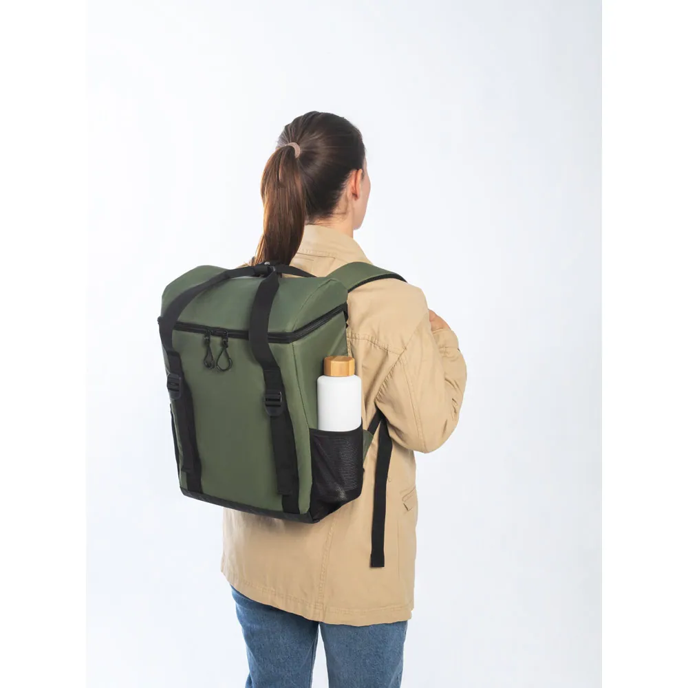 ROMA L. Cooler. Mochila térmica almofadada em ripstop poliéster reciclado 600D com interior forrado em PEVA 16 L - Thumbnail 12