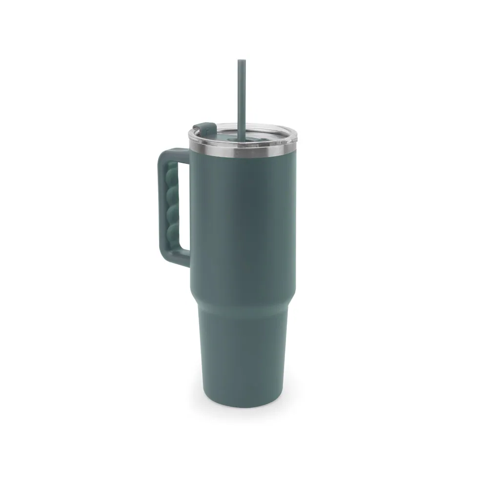JOYNER XL. Copo de viagem térmico, de grande dimensão, em aço inoxidável 91% reciclado de parede dupla isolada a vácuo (1300 mL) - Thumbnail 17