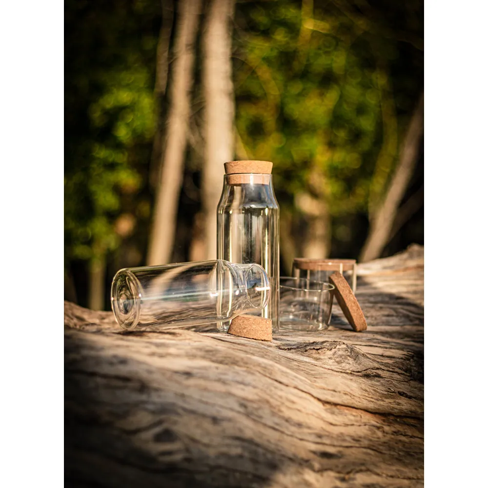 JASMIN 1000. Garrafa em vidro borosilicato com tampa em cortiça 1 L - Thumbnail 8
