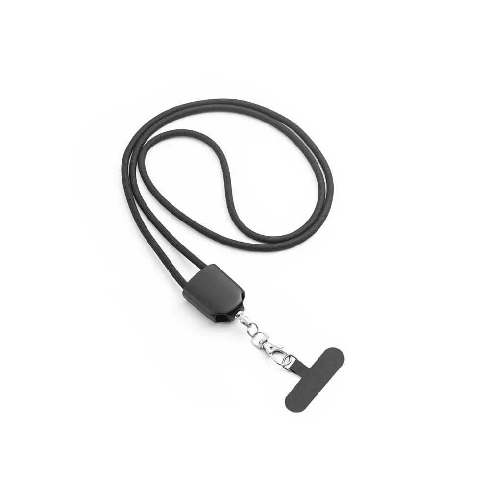 ZEWAIL. Cordão lanyard com suporte para celular incluso, cabo USB-C e diversos adaptadores em ABS reciclado e TPE reciclado - Thumbnail 6