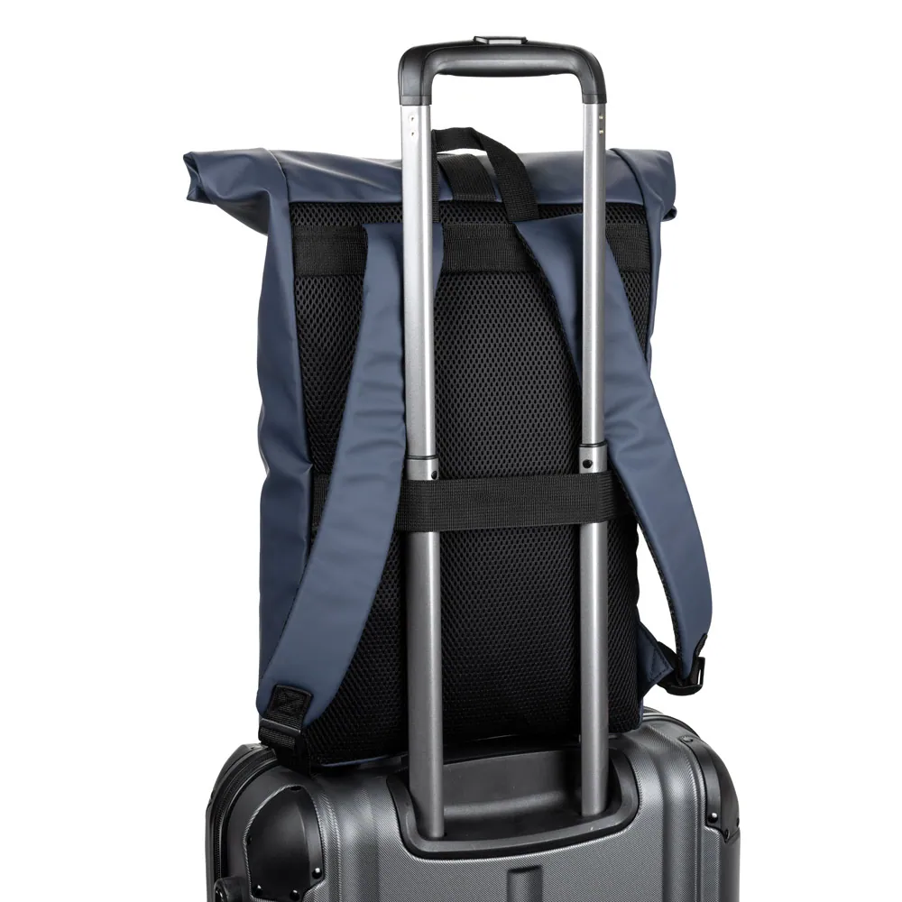 PORTLAND. Mochila "roll top" em PU com bolso para notebook (16") - Thumbnail 11