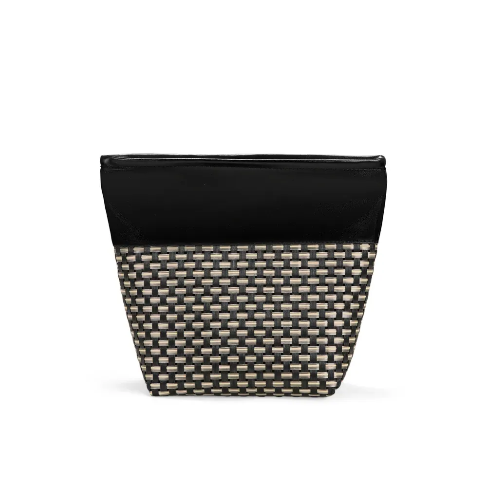 Necessaire Em Pvc E Material Sintético - Premium - Preto/Xadrez - Thumbnail 3
